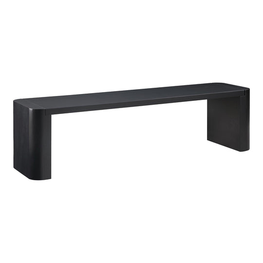 Moe's Home Collection - Post Dining Bench Small Black - BC-1120-02-0 | American Home Furniture