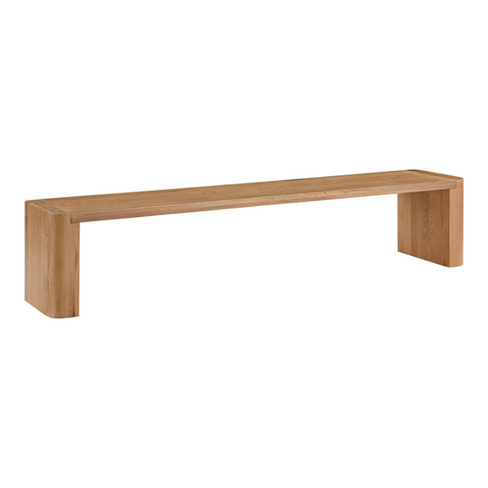 Moe's Home Collection - Post Dining Bench Large Natural - BC-1121-24-0 | American Home Furniture
