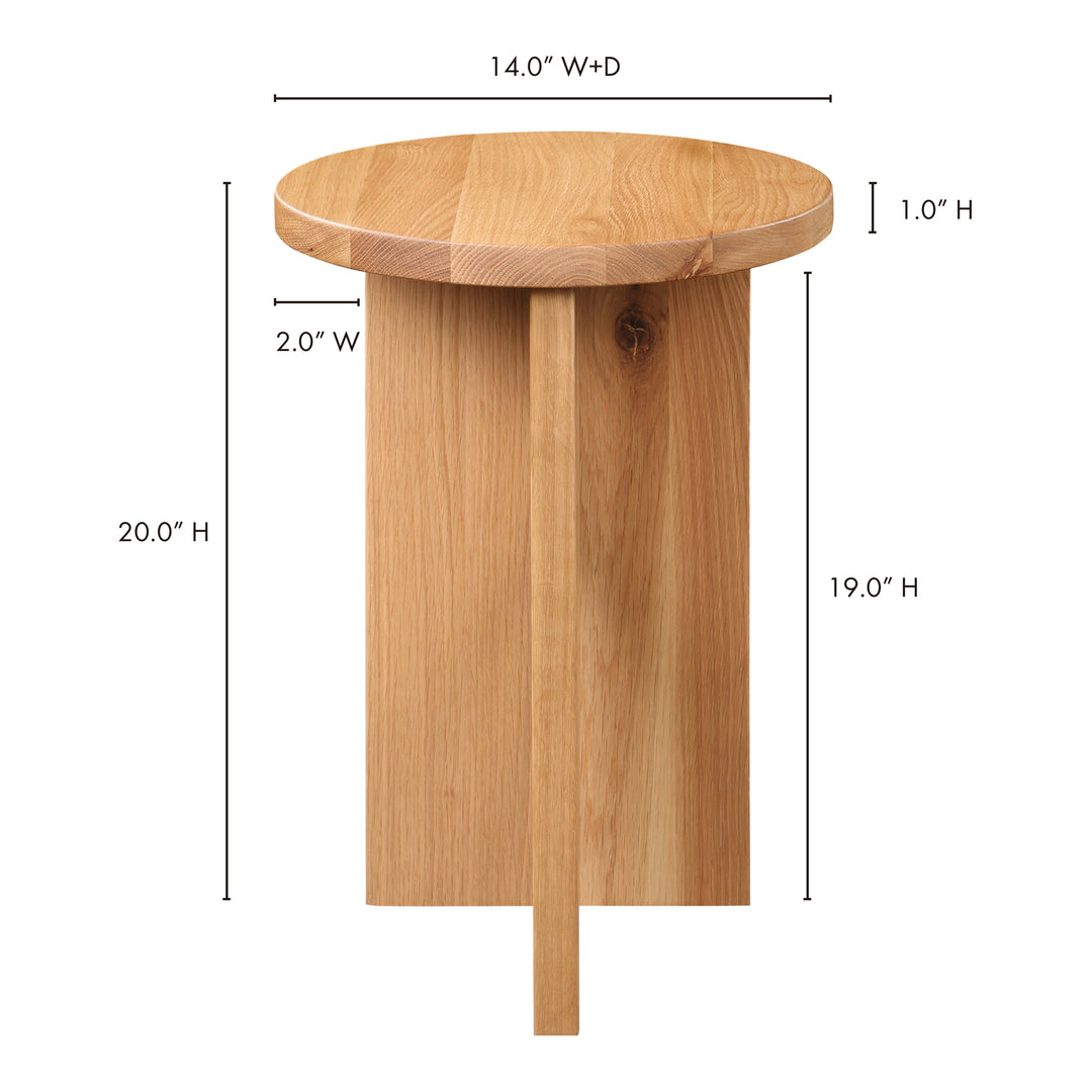 American Home Furniture | Moe's Home Collection - Grace Accent Table Natural Oak