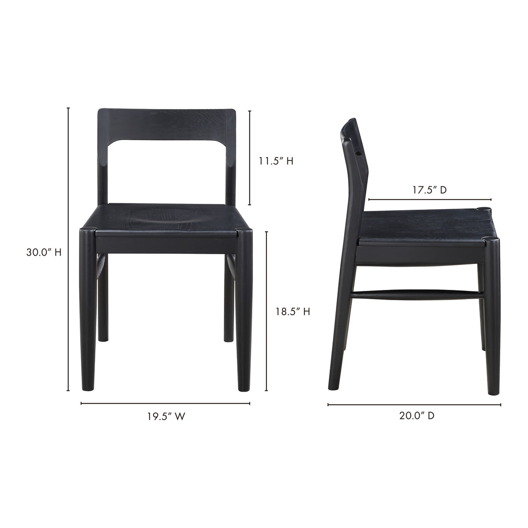 American Home Furniture | Moe's Home Collection - Owing Dining Chair Black-Set Of Two