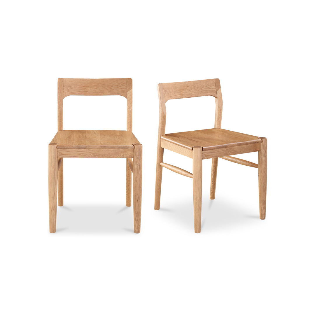 American Home Furniture | Moe's Home Collection - Owing Dining Chair Oak-Set Of Two
