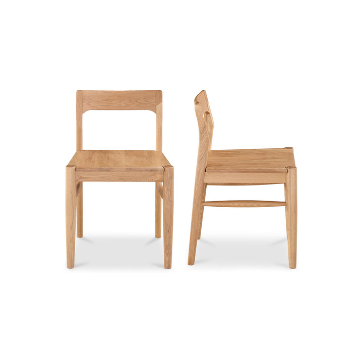 American Home Furniture | Moe's Home Collection - Owing Dining Chair Oak-Set Of Two