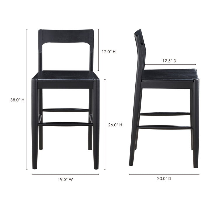 American Home Furniture | Moe's Home Collection - Owing Counter Stool Black