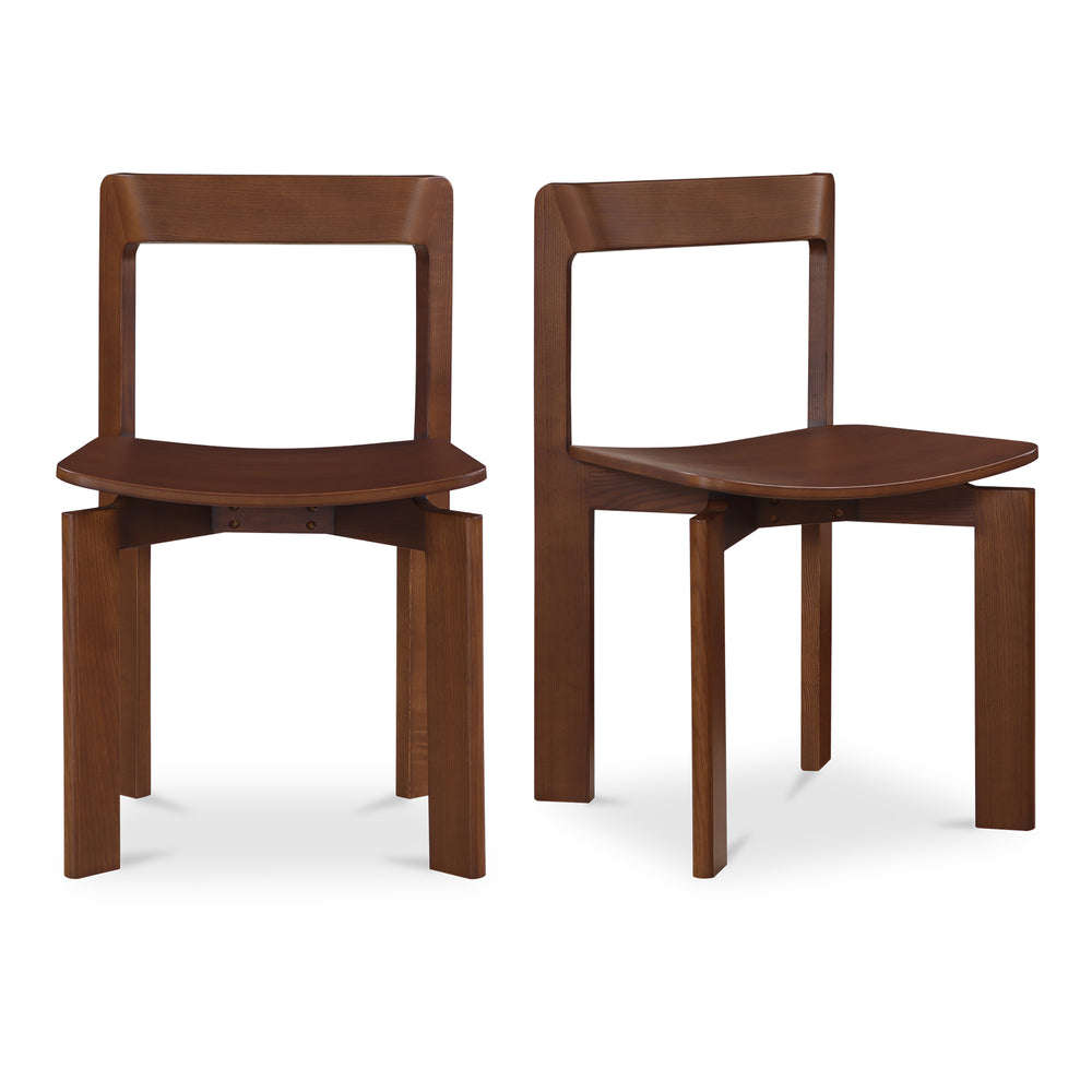 American Home Furniture | Moe's Home Collection - Daifuku Dining Chair Walnut Stained Ash-Set Of Two