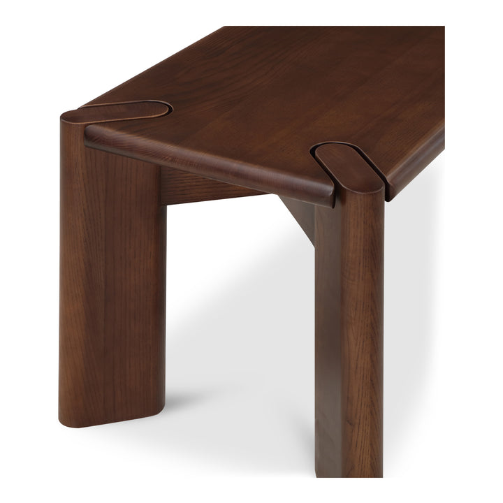 American Home Furniture | Moe's Home Collection - Daifuku Dining Bench Small Walnut Stained Ash