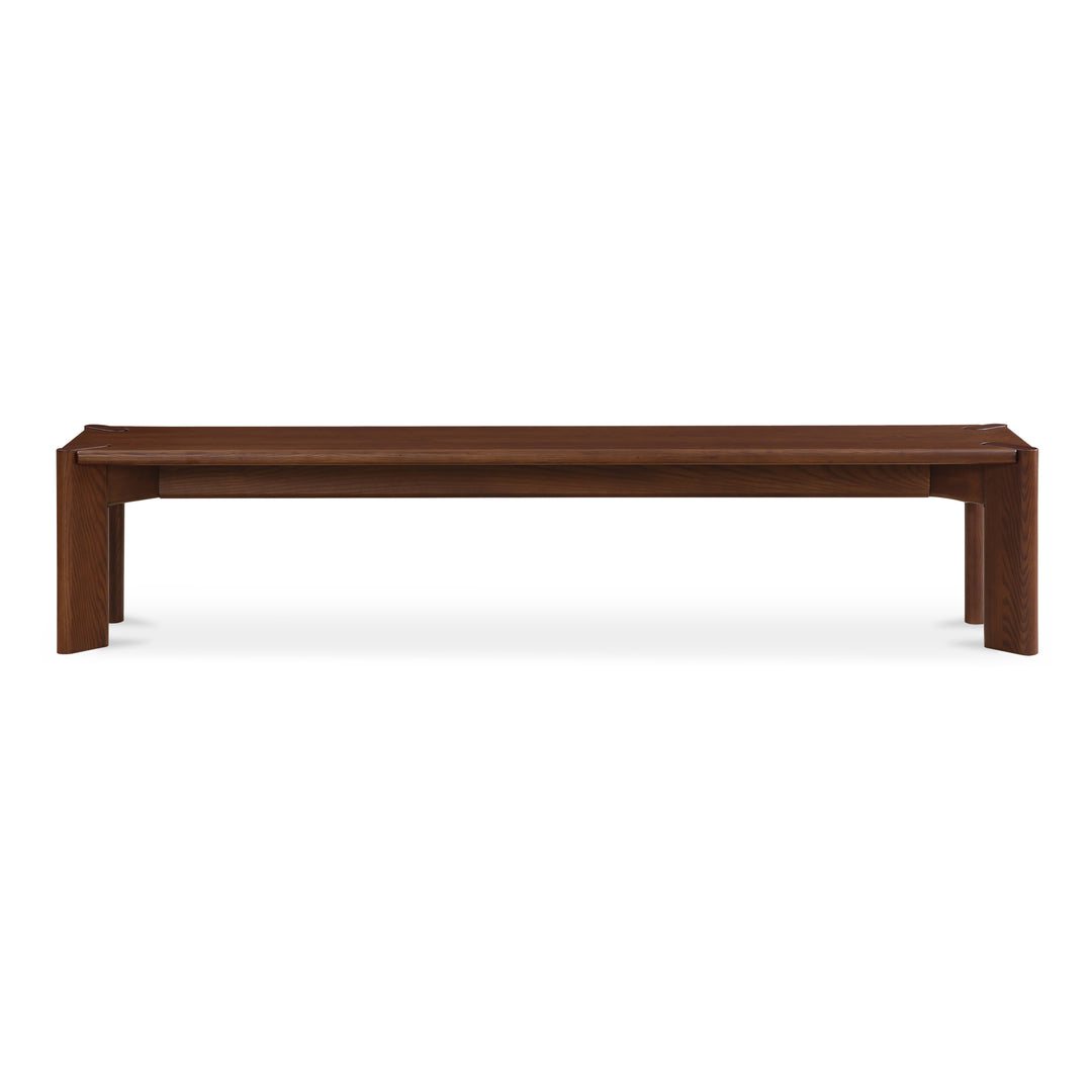 American Home Furniture | Moe's Home Collection - Daifuku Dining Bench Large Walnut Stained Ash