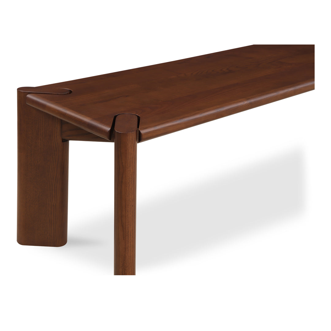 American Home Furniture | Moe's Home Collection - Daifuku Dining Bench Large Walnut Stained Ash