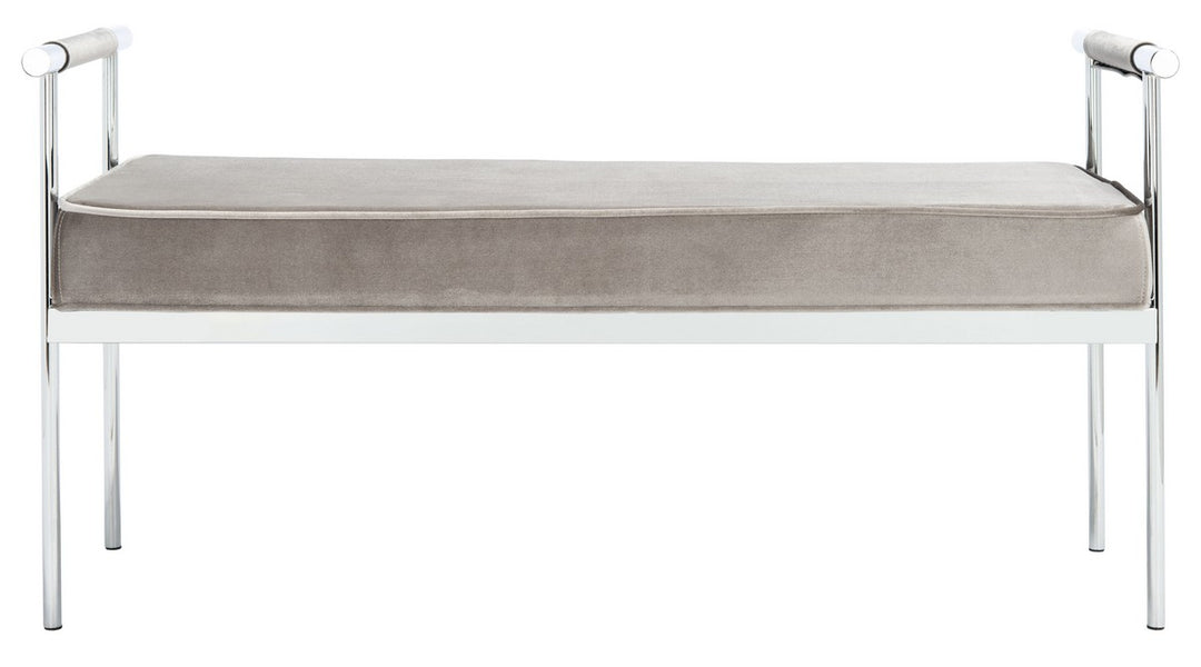 PIM LONG RECTANGLE BENCH W/ ARMS - Safavieh - AmericanHomeFurniture