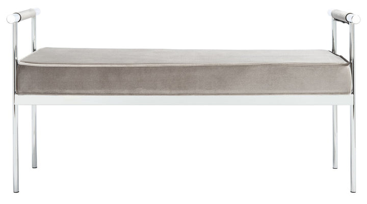 PIM LONG RECTANGLE BENCH W/ ARMS - Safavieh - AmericanHomeFurniture