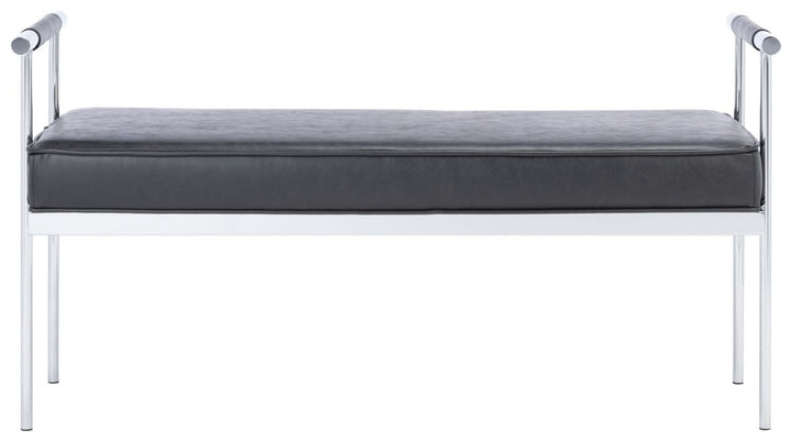 PIM LONG RECTANGLE BENCH W/ ARMS - Safavieh - AmericanHomeFurniture