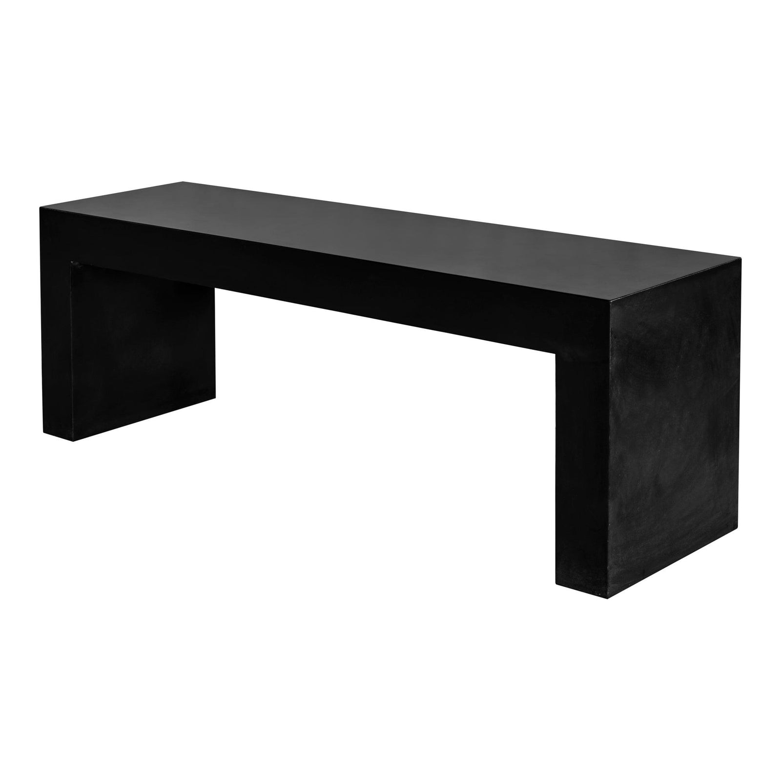 Moe's Home Collection Lazarus Outdoor Bench Black OUTDOOR BENCHES