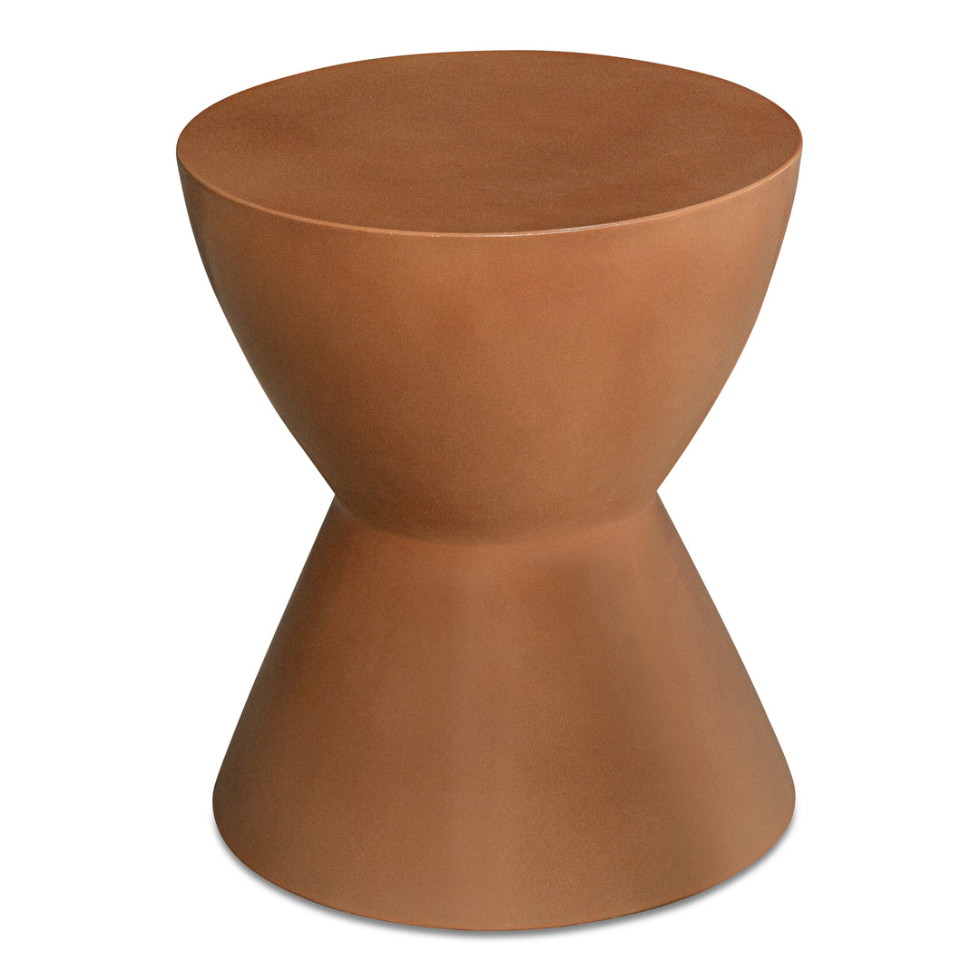 American Home Furniture | Moe's Home Collection - Hourglass Outdoor Stool Terracotta