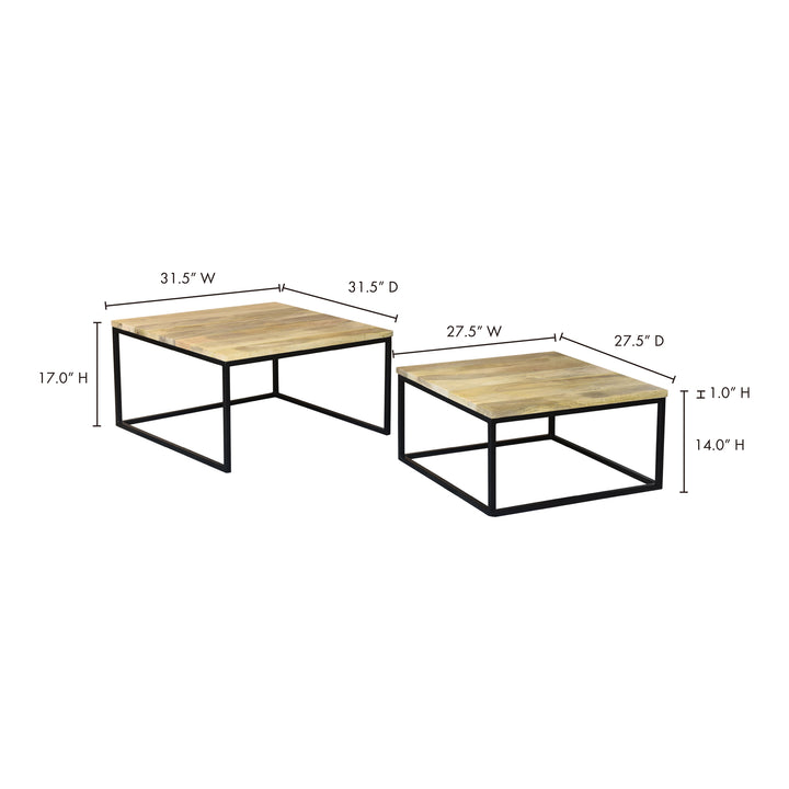 American Home Furniture | Moe's Home Collection - Hollis Nesting Coffee Table Set