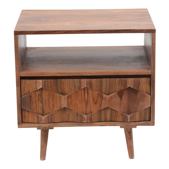 Moe's Home Collection - O2 Nightstand Brown - BZ-1022-24 | American Home Furniture