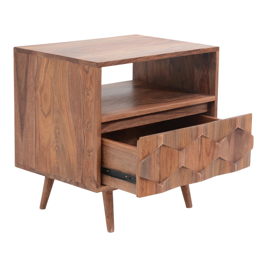 American Home Furniture | Moe's Home Collection - O2 Nightstand Brown