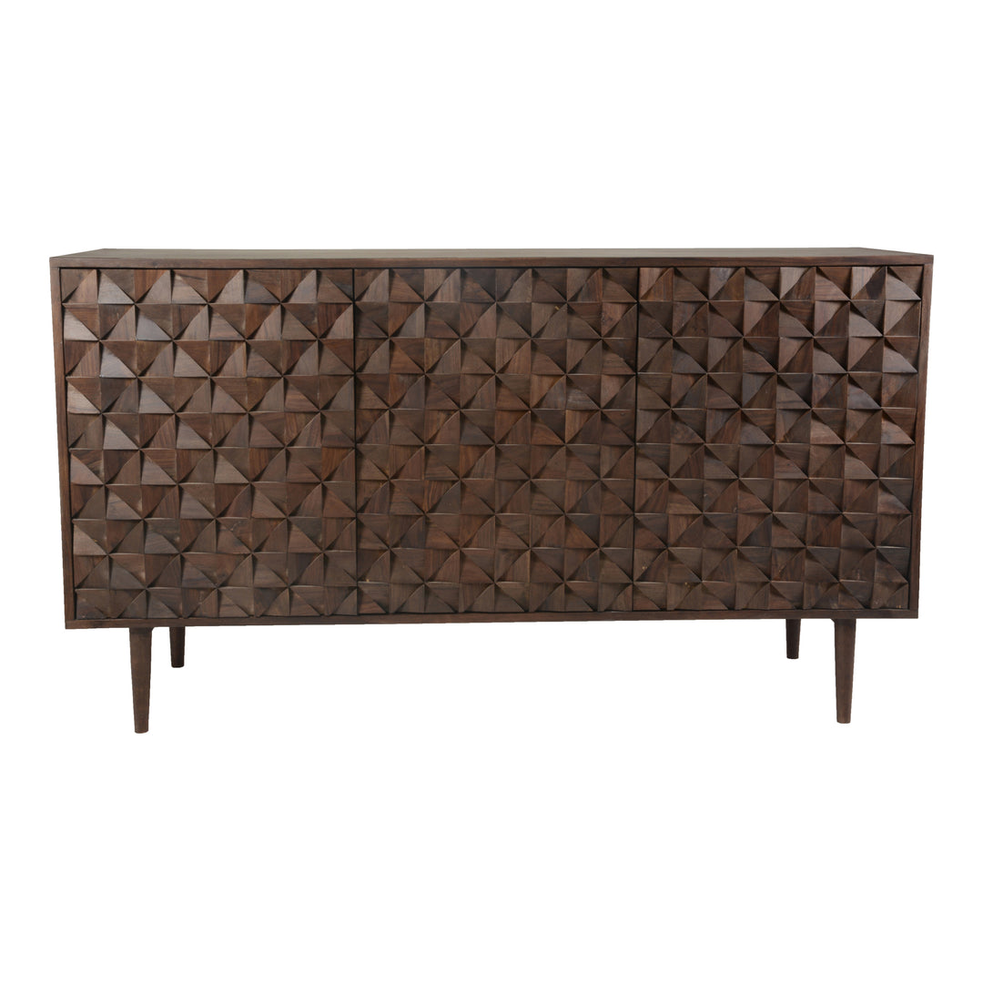 American Home Furniture | Moe's Home Collection - Pablo 3 Door Sideboard Brown