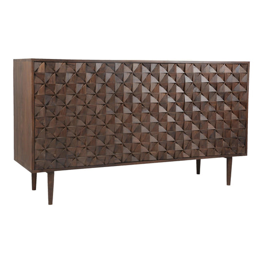 Moe's Home Collection - Pablo 3 Door Sideboard Brown - BZ-1039-03 | American Home Furniture