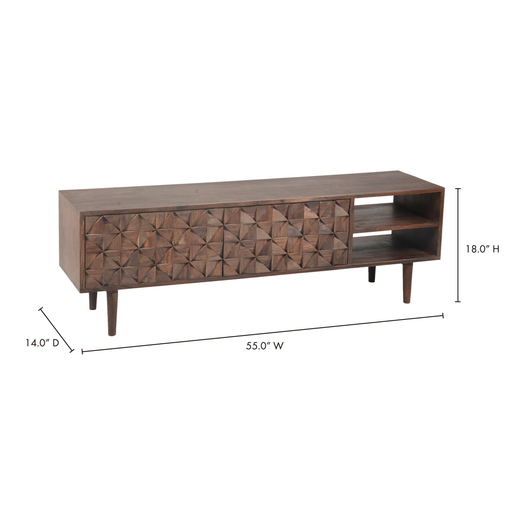 American Home Furniture | Moe's Home Collection - Pablo Entertainment Unit Brown