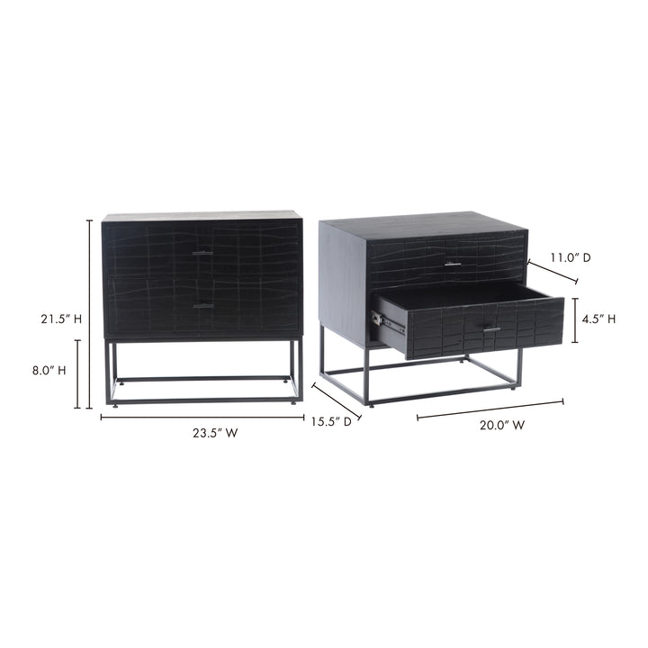 American Home Furniture | Moe's Home Collection - Atelier Nightstand Black