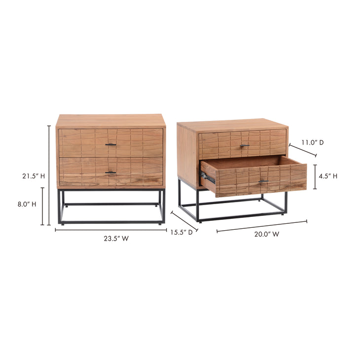 American Home Furniture | Moe's Home Collection - Atelier Nightstand Natural