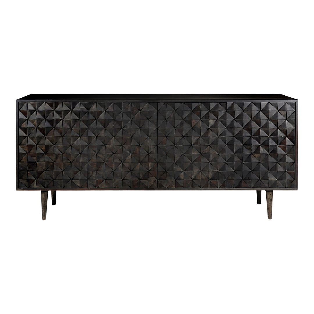 American Home Furniture | Moe's Home Collection - Pablo 4 Door Sideboard Black