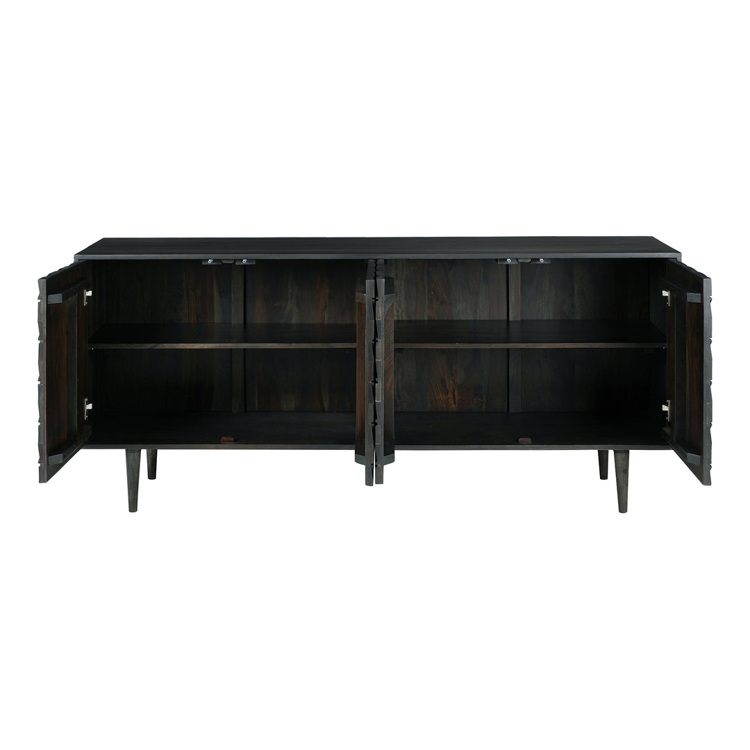 American Home Furniture | Moe's Home Collection - Pablo 4 Door Sideboard Black