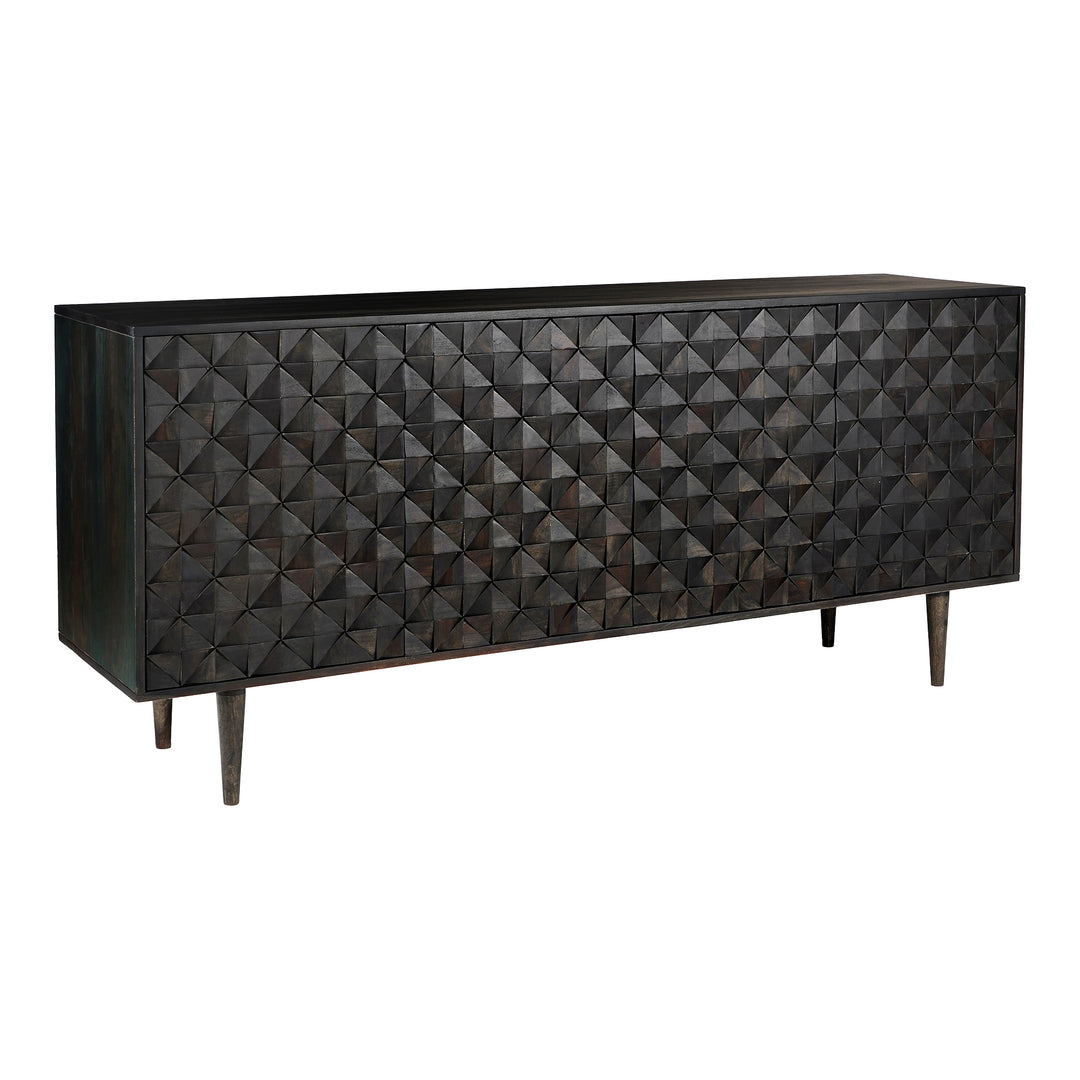 American Home Furniture | Moe's Home Collection - Pablo 4 Door Sideboard Black