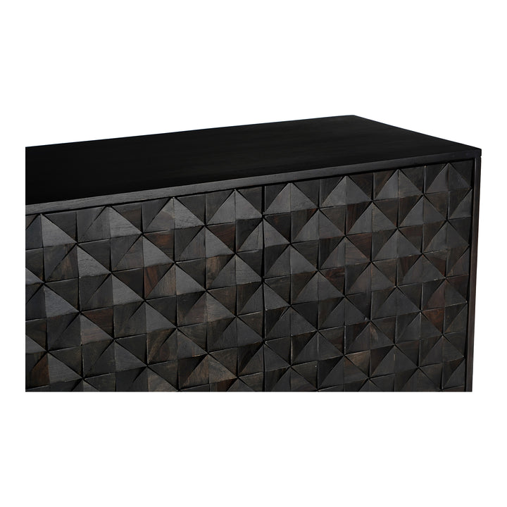 American Home Furniture | Moe's Home Collection - Pablo 4 Door Sideboard Black