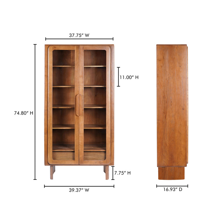 American Home Furniture | Moe's Home Collection - Orson Tall Cabinet Brown