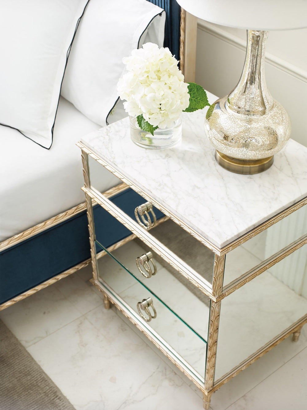 FONTAINEBLEAU NIGHTSTAND MIRRORED