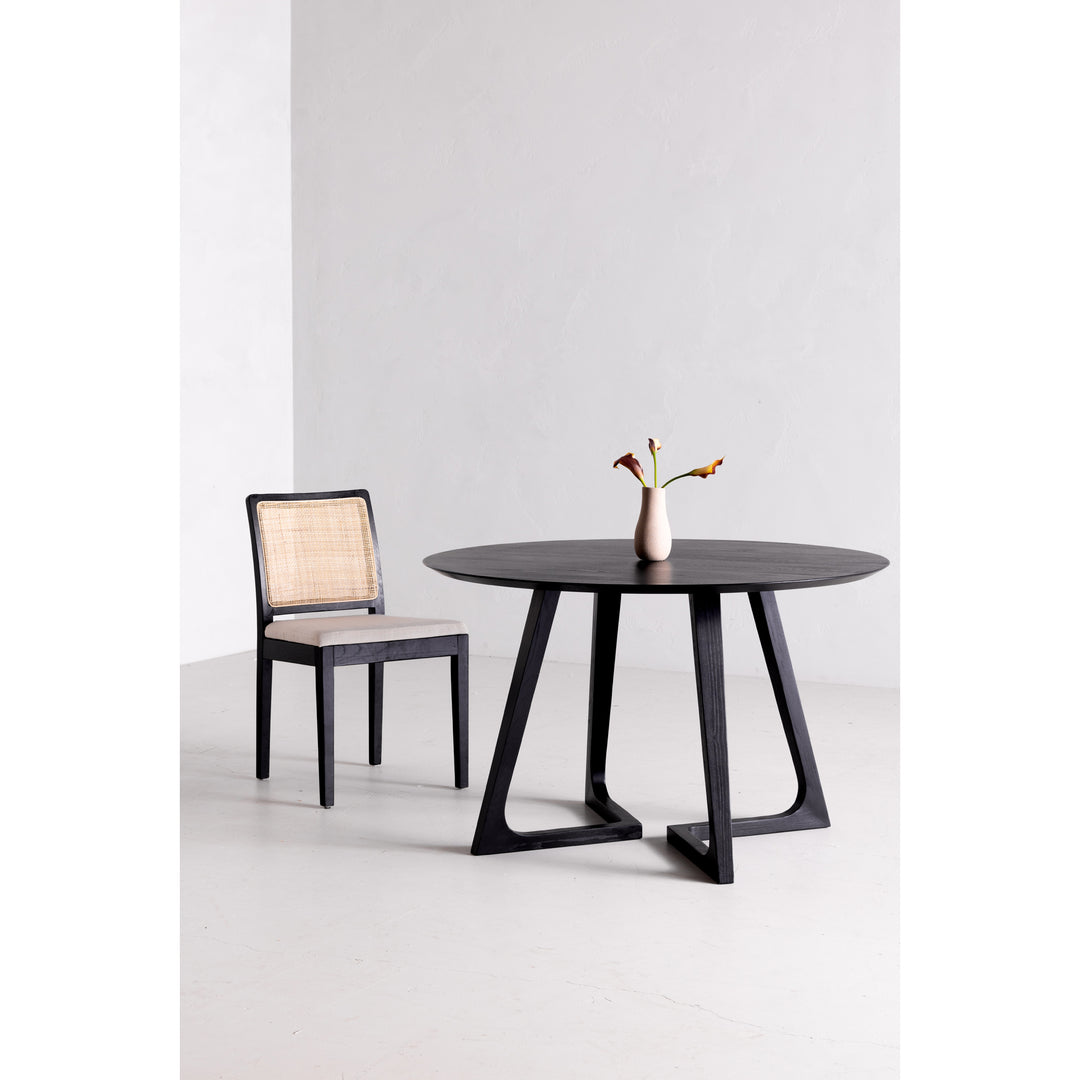 American Home Furniture | Moe's Home Collection - Godenza Dining Table Round Black Ash