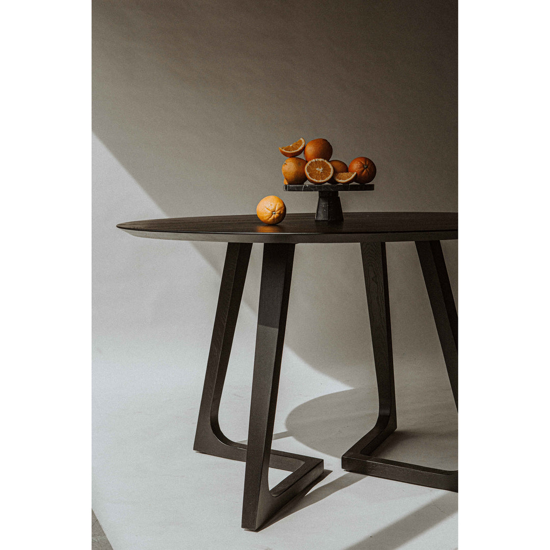 American Home Furniture | Moe's Home Collection - Godenza Dining Table Round Black Ash