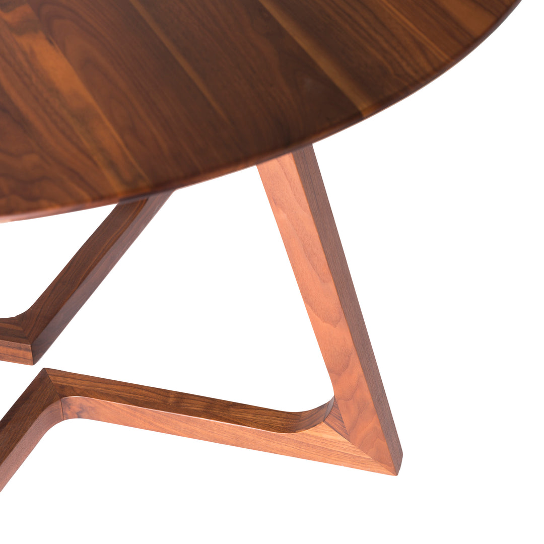 American Home Furniture | Moe's Home Collection - Godenza Dining Table Round Walnut