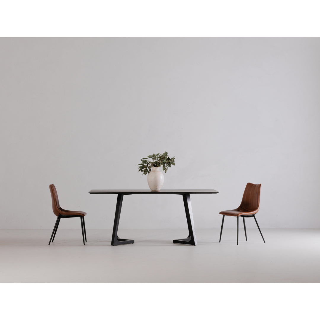 American Home Furniture | Moe's Home Collection - Godenza Dining Table Rectangular Black Ash