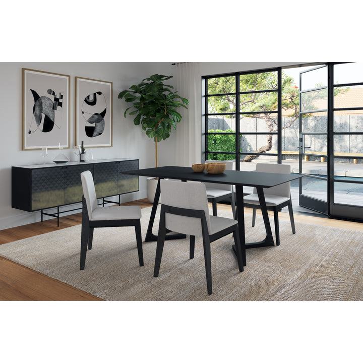 American Home Furniture | Moe's Home Collection - Godenza Dining Table Rectangular Black Ash