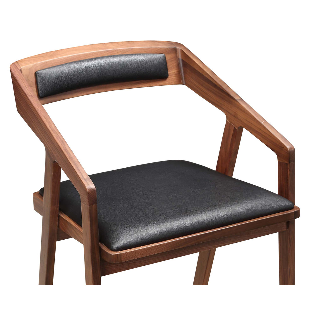 American Home Furniture | Moe's Home Collection - Padma Barstool Black Vegan Leather