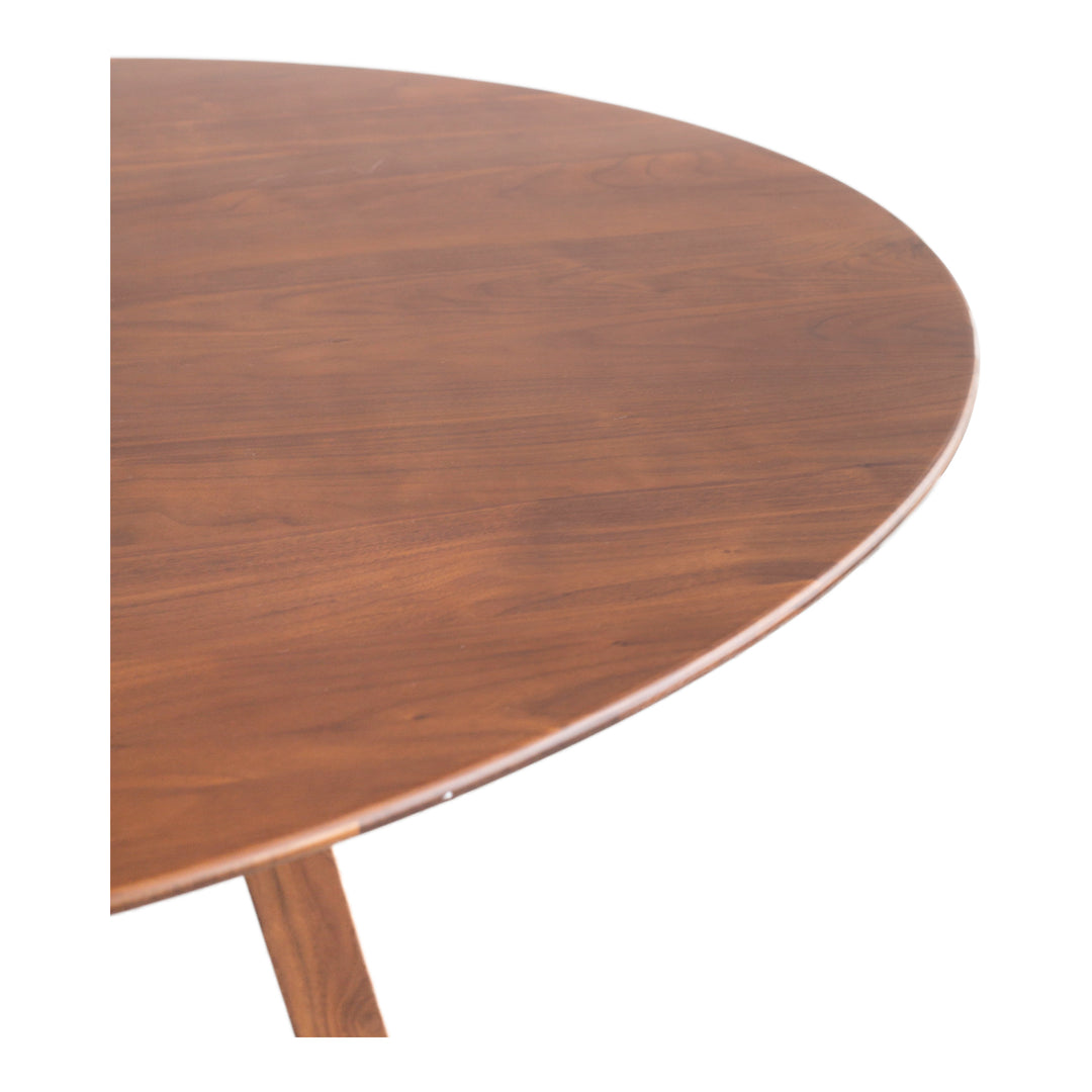 American Home Furniture | Moe's Home Collection - Aldo Round Dining Table Walnut