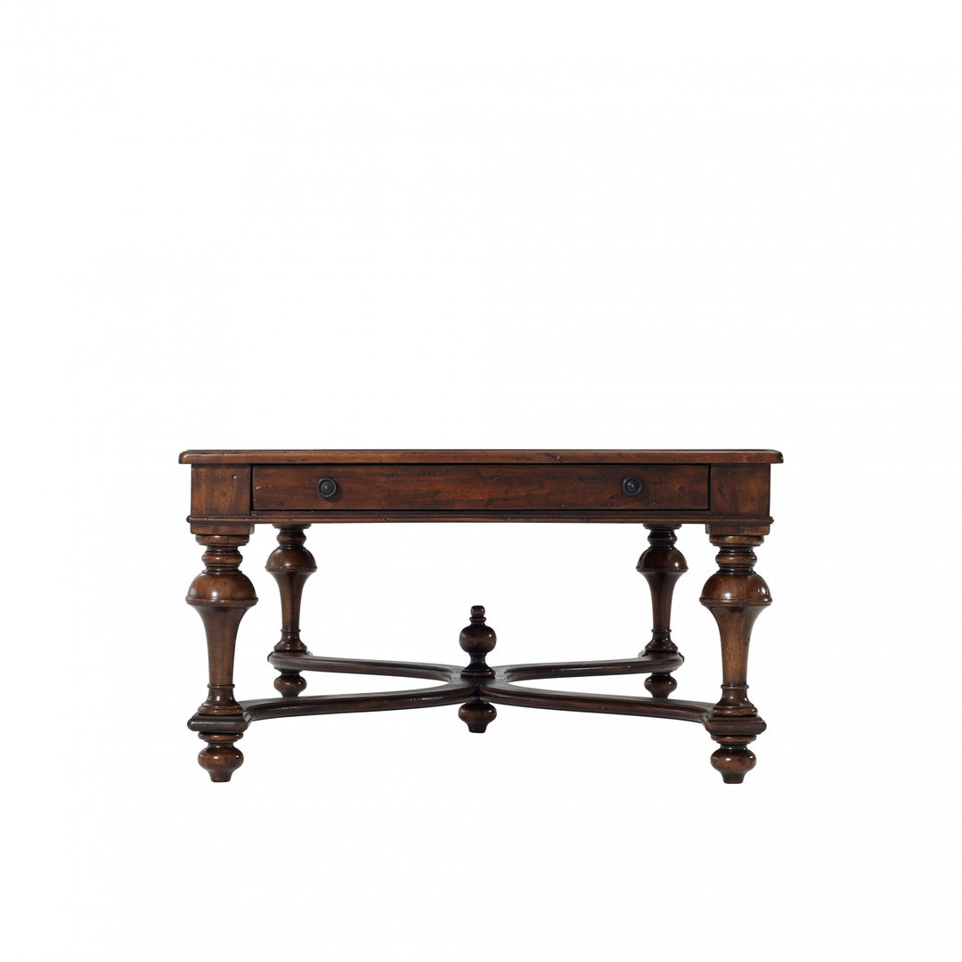 The Rustic Parquetry Cocktail Table - Theodore Alexander - AmericanHomeFurniture