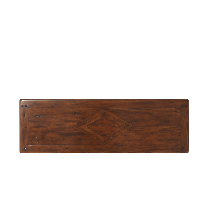 Subtly Incised Console Table - Theodore Alexander - AmericanHomeFurniture