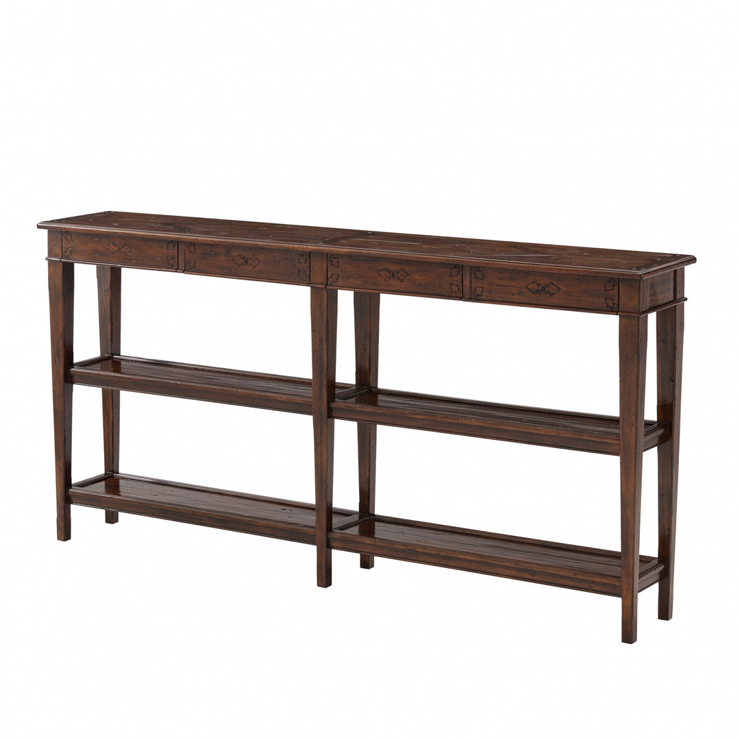 Village Console Table - Theodore Alexander - AmericanHomeFurniture