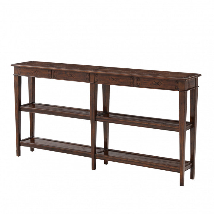 Village Console Table - Theodore Alexander - AmericanHomeFurniture