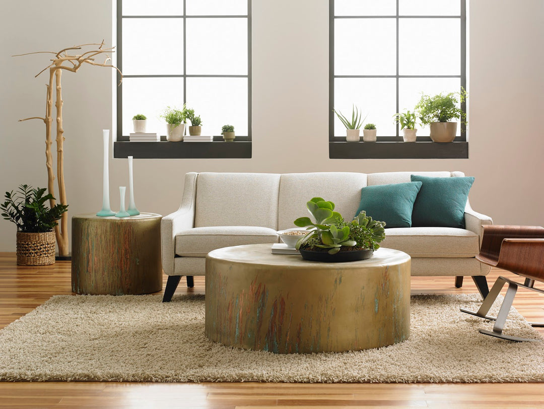 Button Coffee Table, Lichen Finish - AmericanHomeFurniture