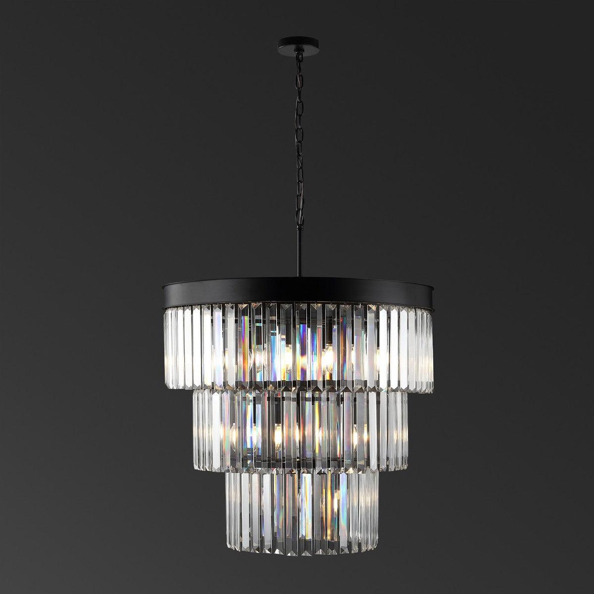 Safavieh Couture Coulette 3 Tier Crystal Chandelier CHANDELIERS