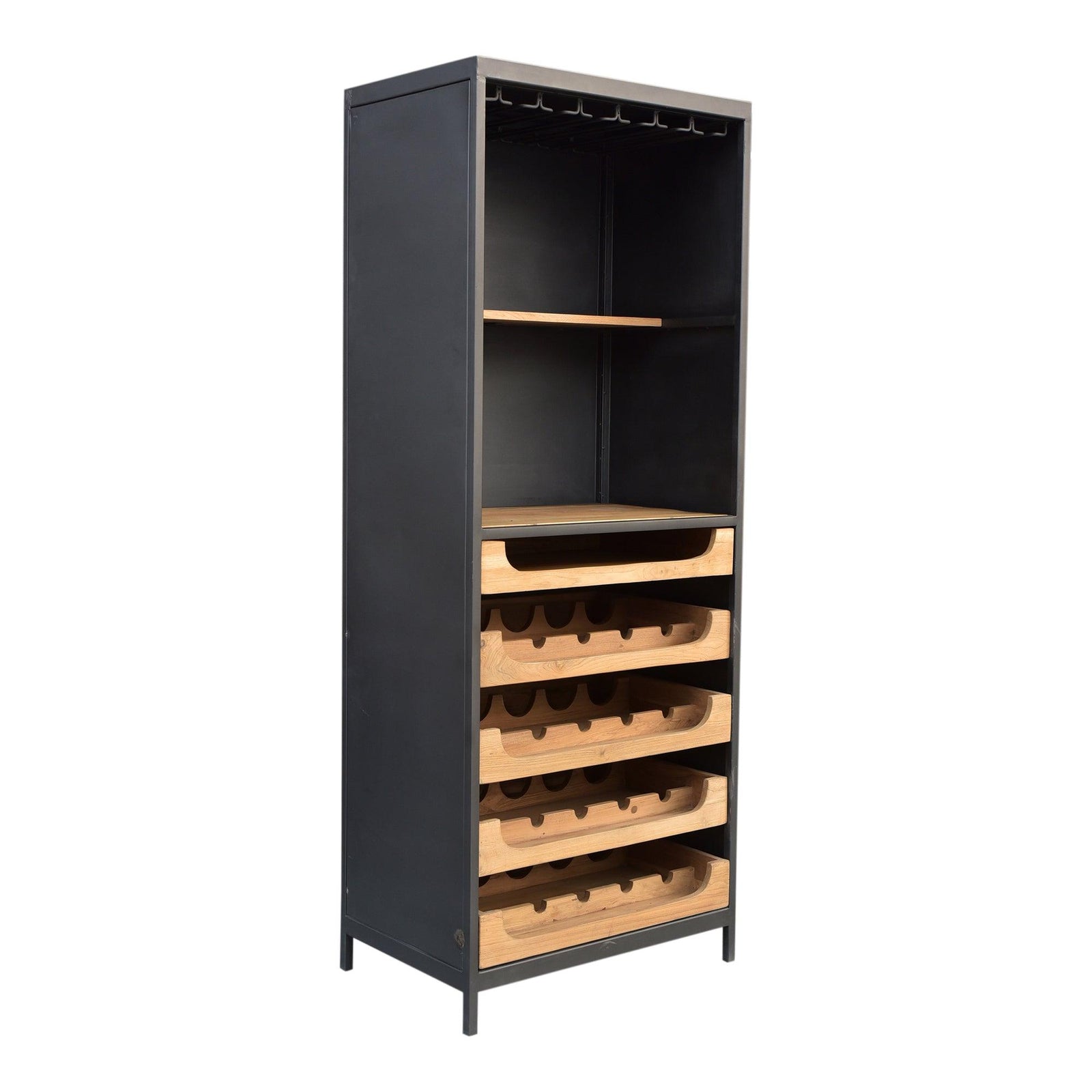 Moe's Home Collection - Chefs Teak Wine Bar - DR-1322-24 | American Home Furniture