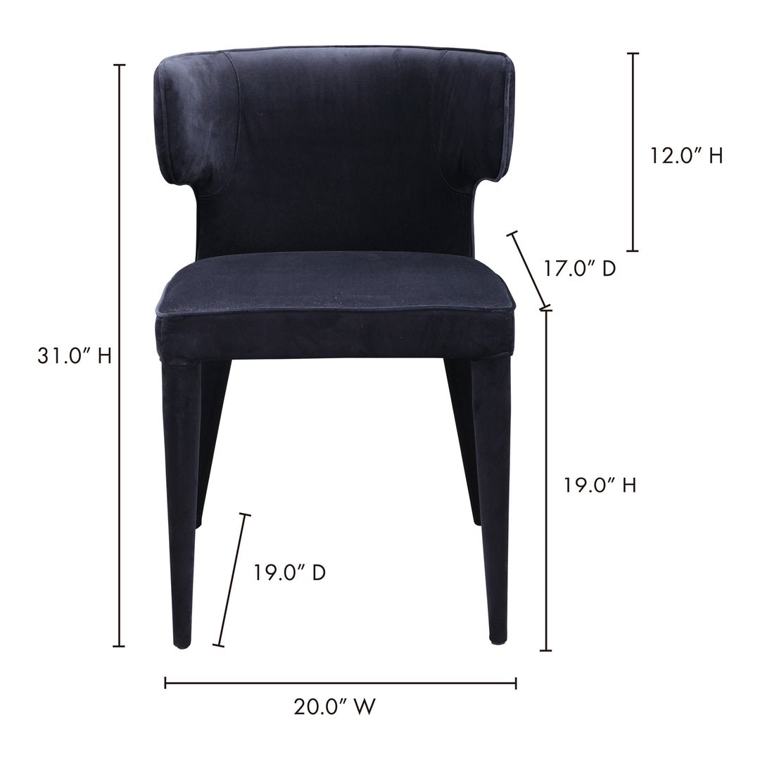 American Home Furniture | Moe's Home Collection - Jennaya Dining Chair Black