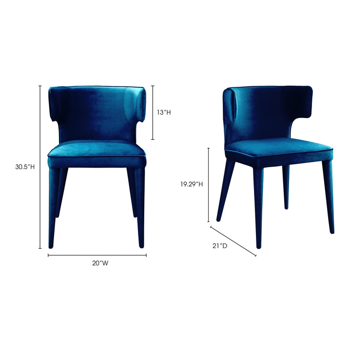 American Home Furniture | Moe's Home Collection - Jennaya Dining Chair Teal