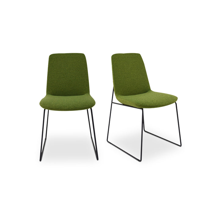 American Home Furniture | Moe's Home Collection - Ruth Dining Chair Green-Set Of Two