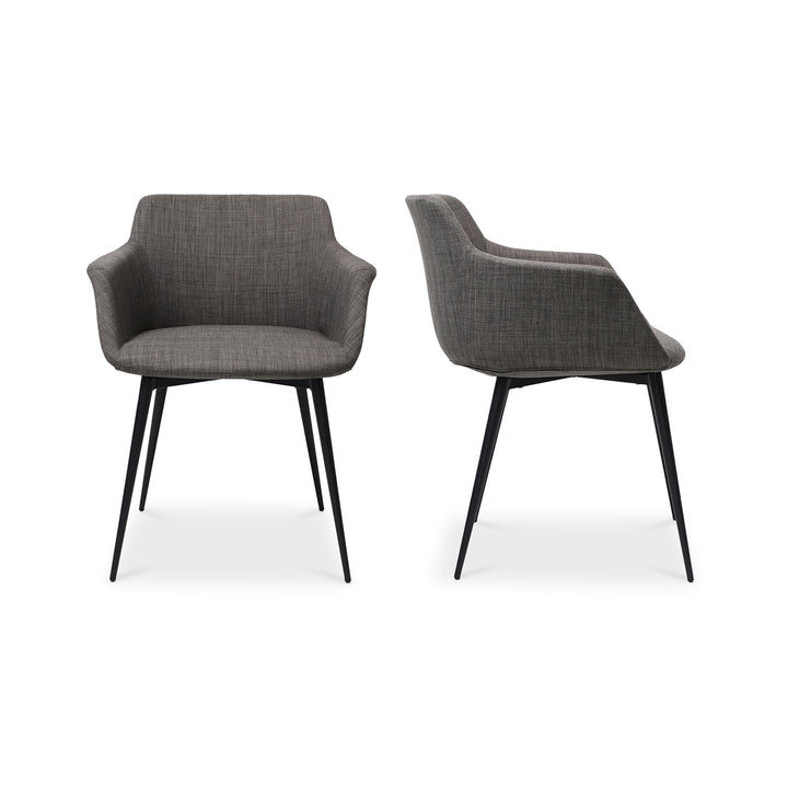 American Home Furniture | Moe's Home Collection - Ronda Arm Chair Grey-Set Of Two