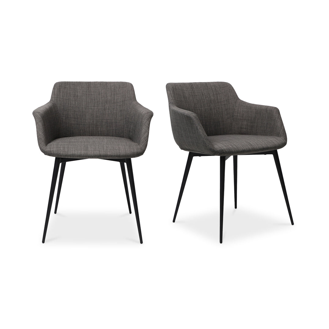 American Home Furniture | Moe's Home Collection - Ronda Arm Chair Grey-Set Of Two