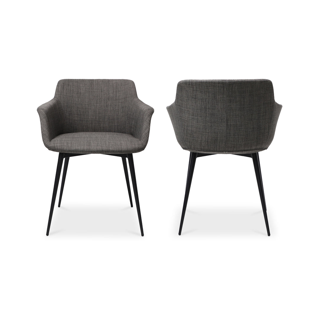 American Home Furniture | Moe's Home Collection - Ronda Arm Chair Grey-Set Of Two
